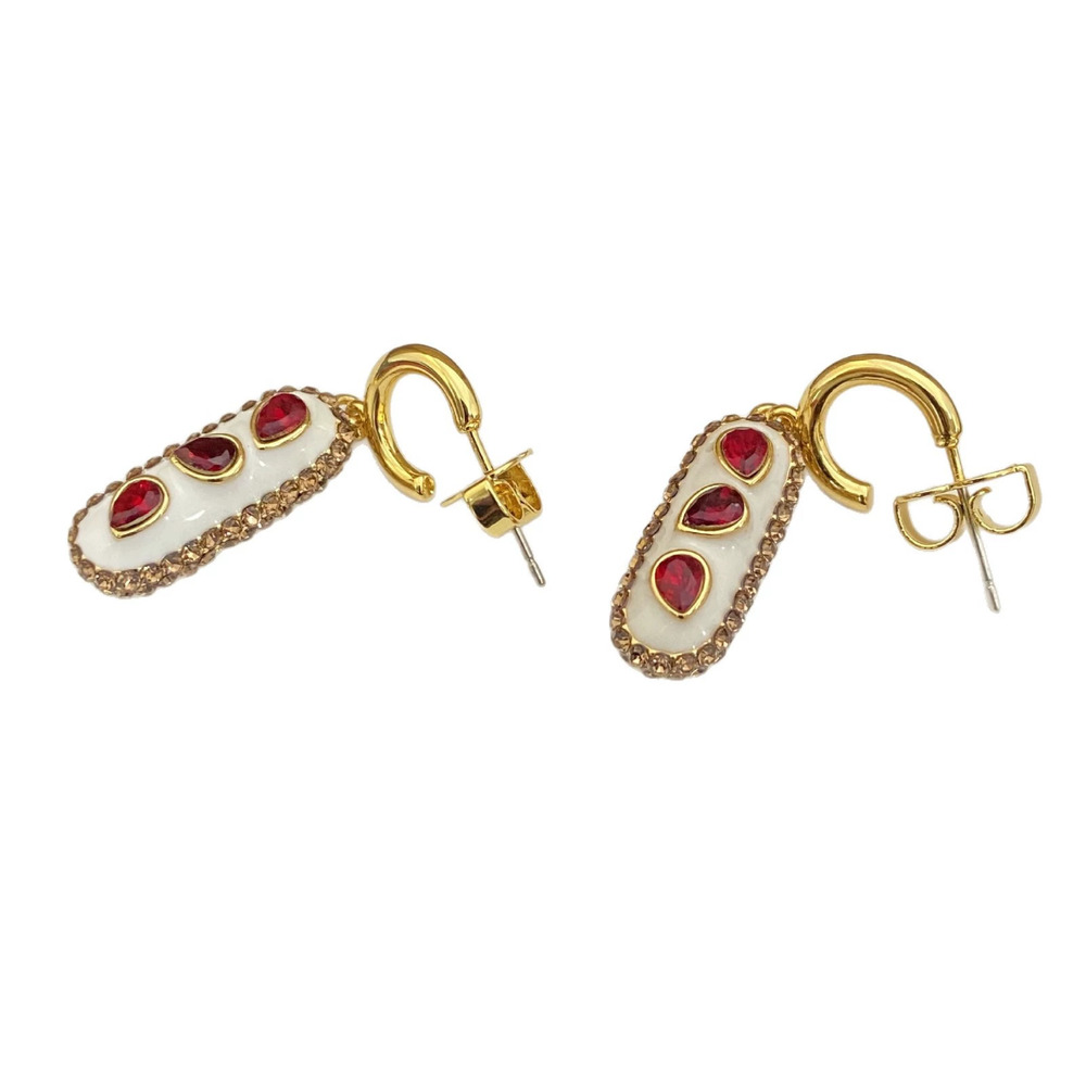 Kate SPADE Bread Shape Rhinestone Drop Earrings - Picture 5 of 6